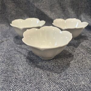 Set of Three Vintage Lotus Bowls